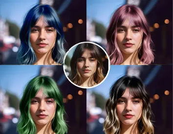 معرفی و روش استفاده از هوش مصنوعی برای تغییر مدل و رنگ مو 