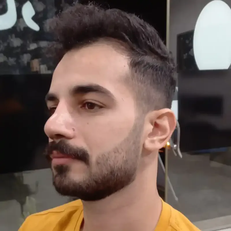 فید ریش و دور موهای نیمه اسپرت