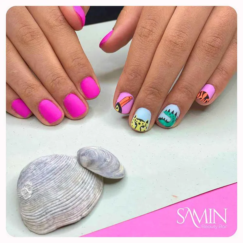 لمینت ناخن و طراحی