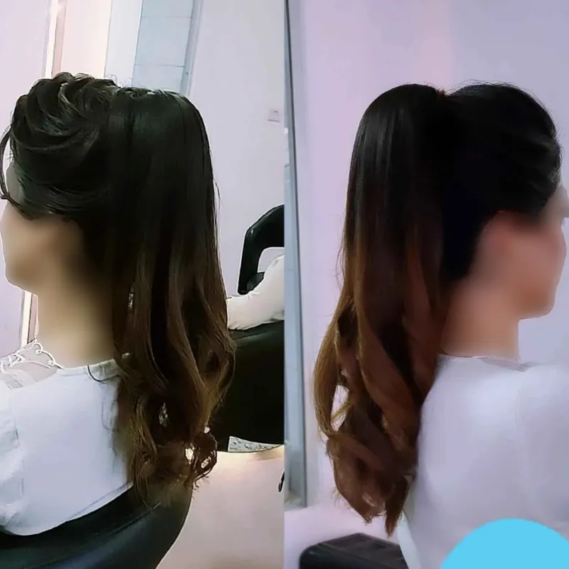 شینیون دم اسبی 