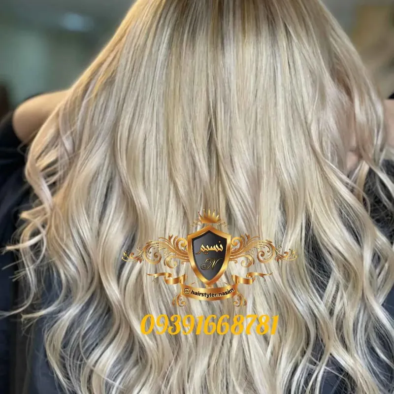 بالیاژ روی موی روشن