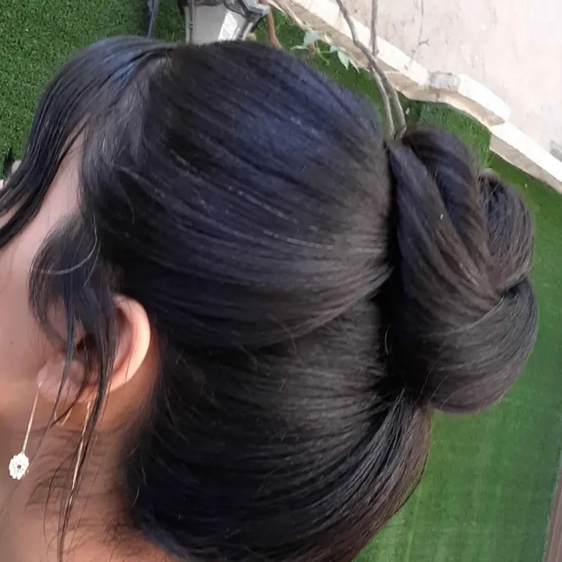 شنیون اروپایی بالا