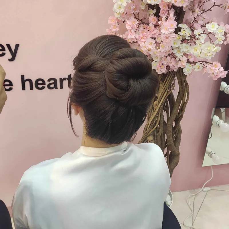 شنیون بالای سر جدید