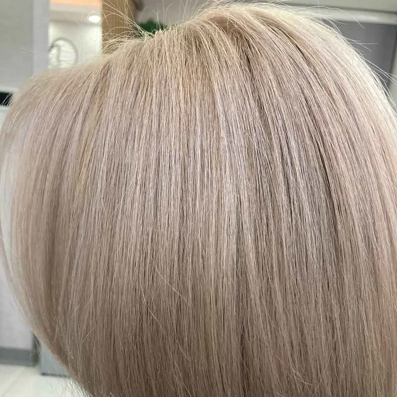 لایت سه بعدی با رنگ صدفی مروایدی برای مشتری که موهاشو سبز کرده بود 