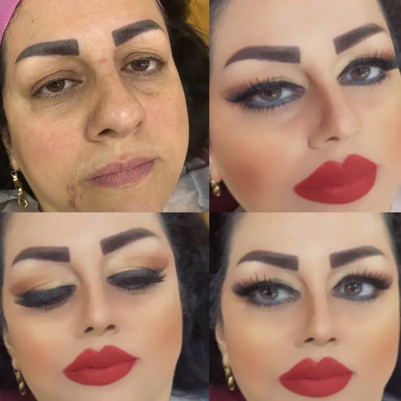 میکاپ و ارایش با کرمهای روتوش بالا و ماندگاری ارایش 