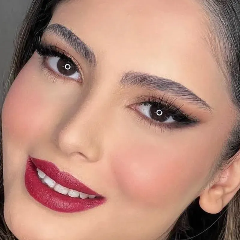 میکاپ عروس قبل و بعدبارژ قرمز