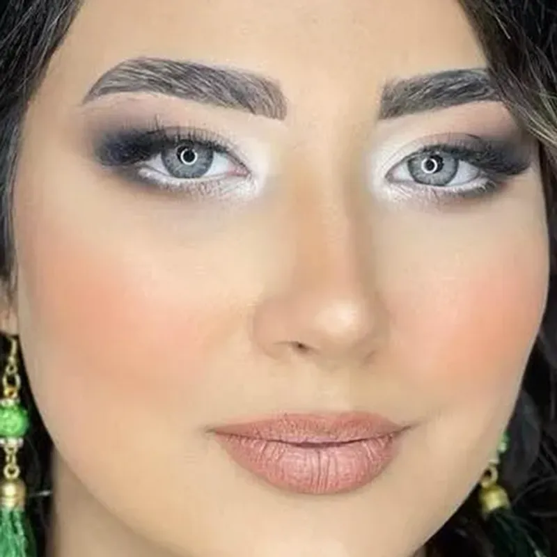 میکاپ اروپایی بدون خط چشم