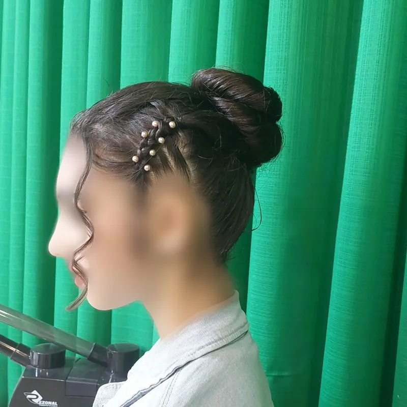 شنیون بافت دخترونه