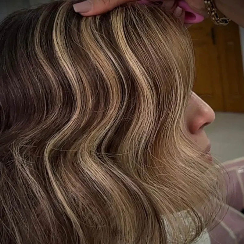 هایلایت امبره بالیاژ مش کلاهی