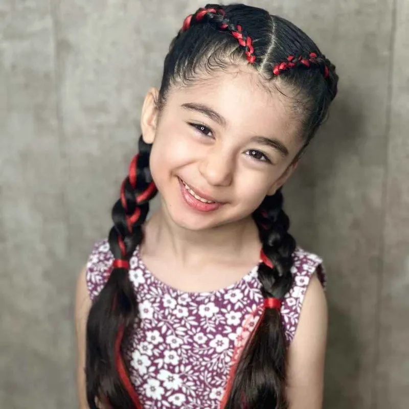 بافت هلندی با مو اضافه