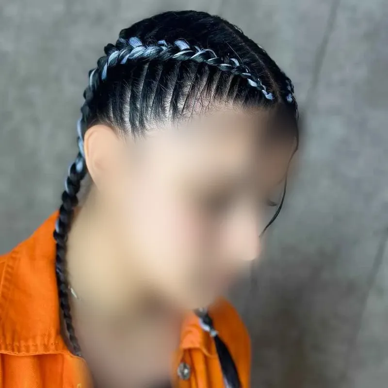 بافت هلندی با مو اضافه