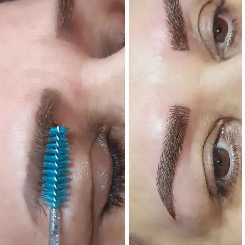 هاشور تلفیقی از میکرو بلیدینگ و نانو روی تاتو قدیمی