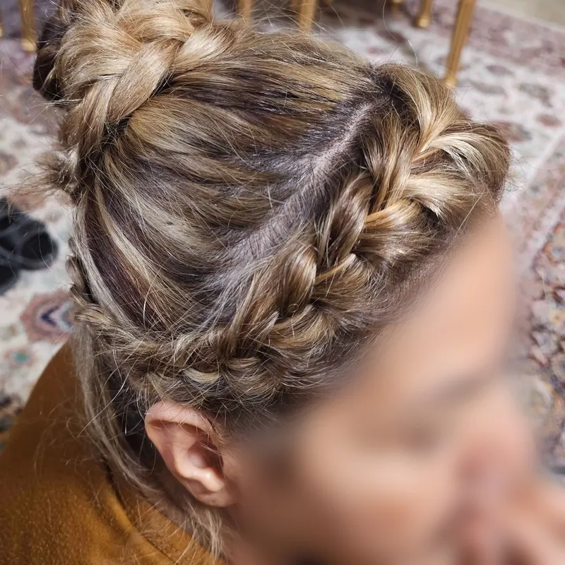 بافت جلو سر و شینیون جمع بافت 