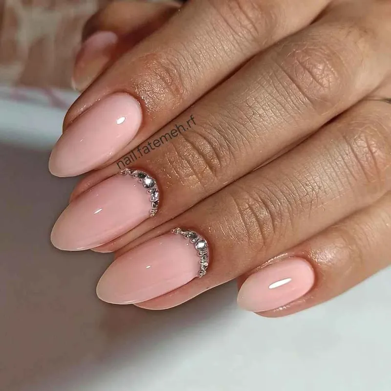 لمینت هلویی با نگین 