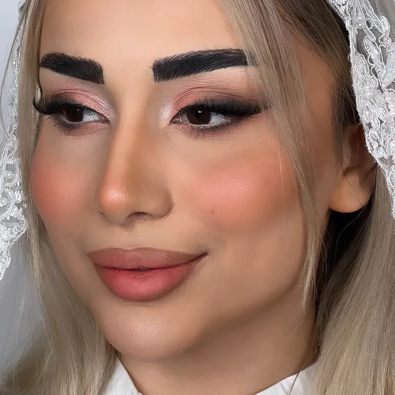 ناخن،مژه،رنگ،عروس