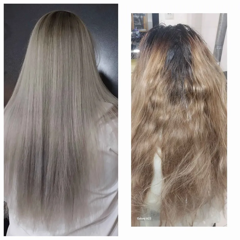 قبل بعد یه بالیاژ جذای 