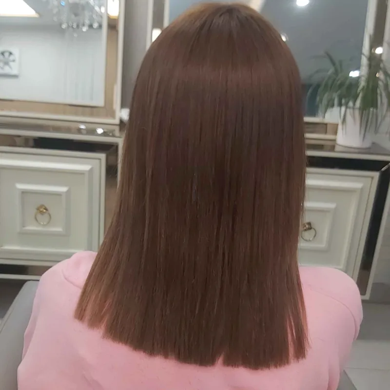 کراتین موهای کوتاه