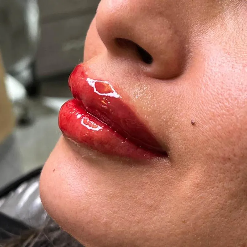 اجرای شیدینگ لب