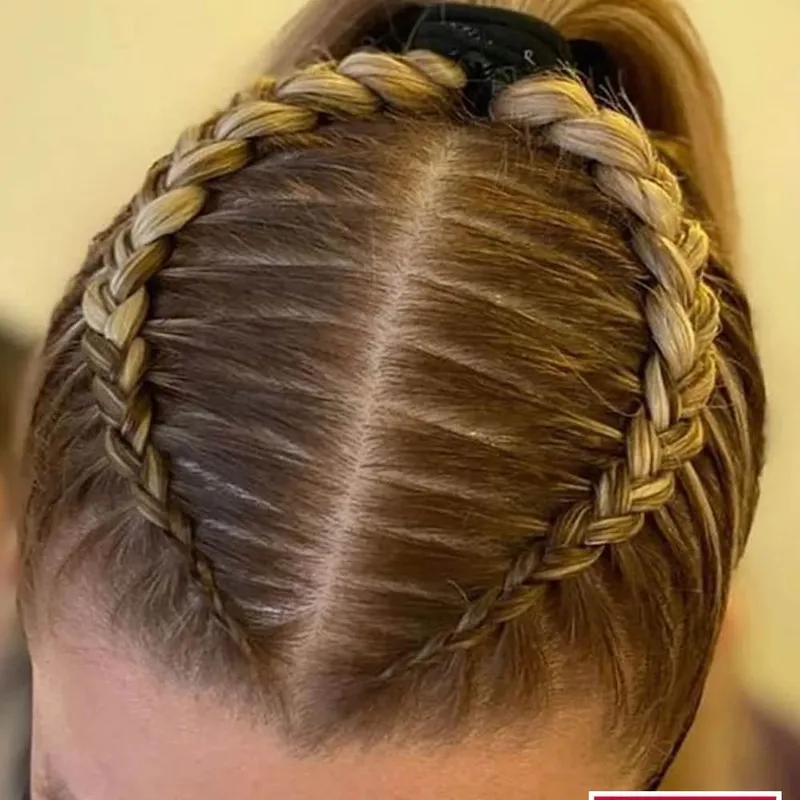 بافت مو . اکستنشن مو شنیون 