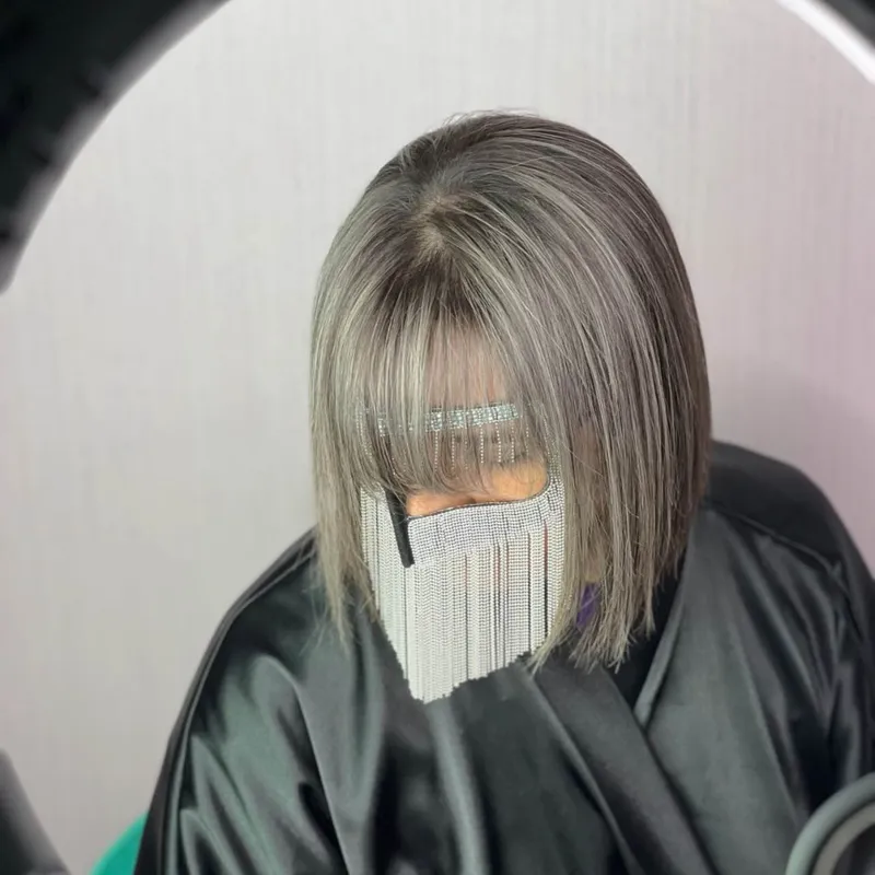 لایت گوش تا گوش موی کوتاه