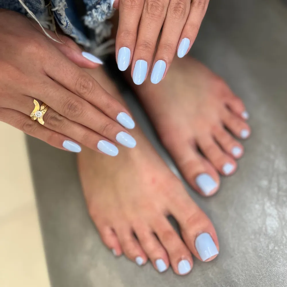 ناخن آبی ست 