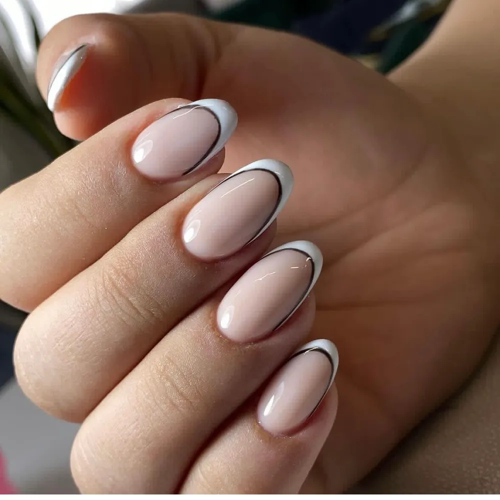 فرنچ سفید مشکی