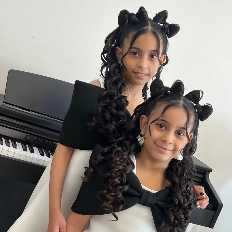 شینیون کرلی دخترانه