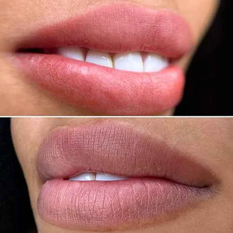 شیدینگ لب رنگ صورتی