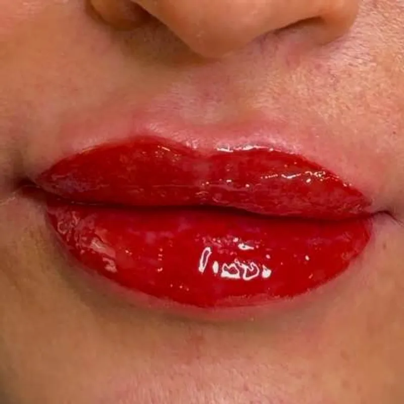 اجرای زیبای شیدینگ لب