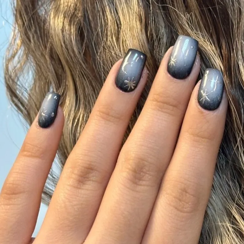 ایربراش از وسط و طراحی با متال ژل