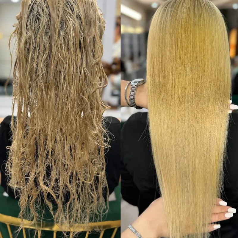 کار احیا و درمان موهای مشتری عزیزمون 