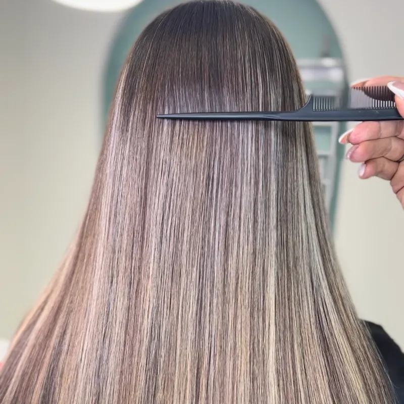 رضایت مشتری عزیز از انجام کار کراتین و روش مولتی تریتمنت