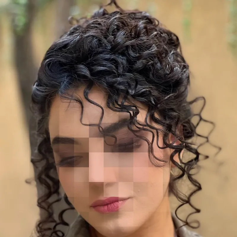 شنیون فرفری