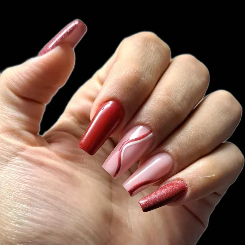 ناخن بالرین زرشکی