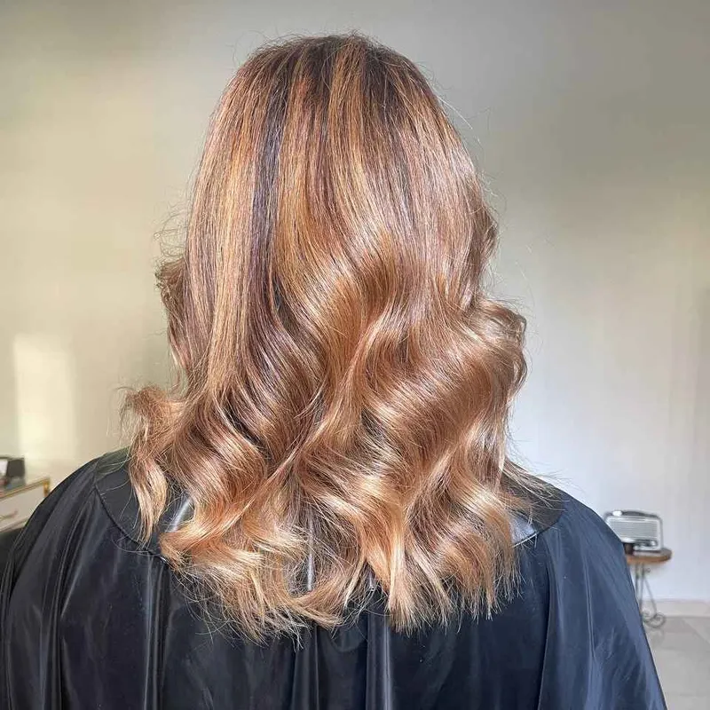 لایت مو عسلی 