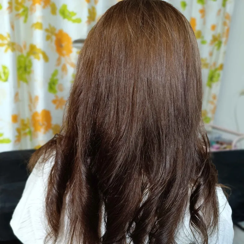 رنگ موی شکلاتی دودی تیره