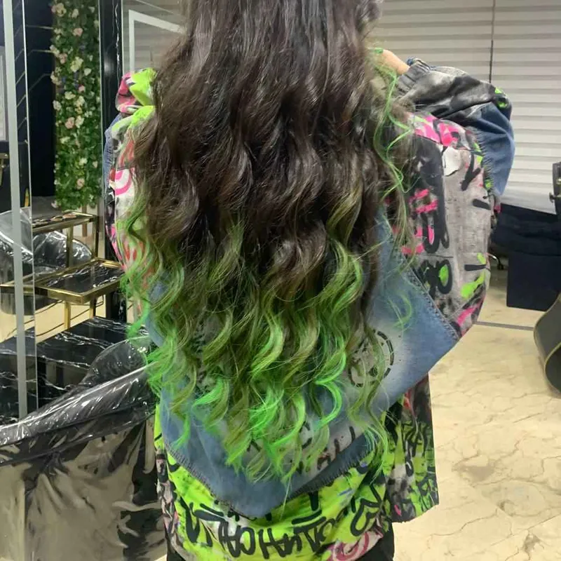 آمره دخترانه با رنگ ساژ سبز