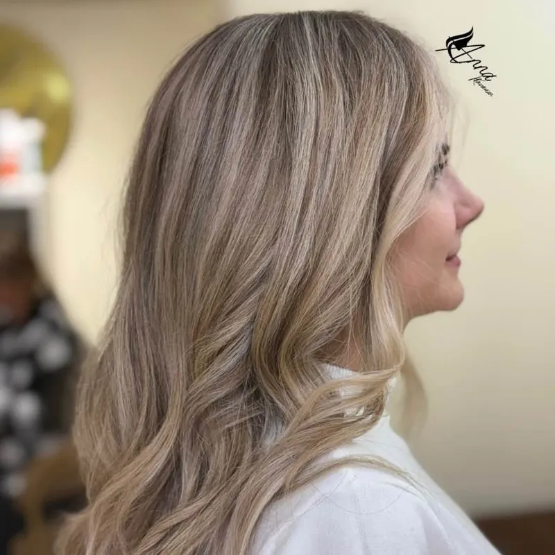 بالیاژ روی موهای طبیعی