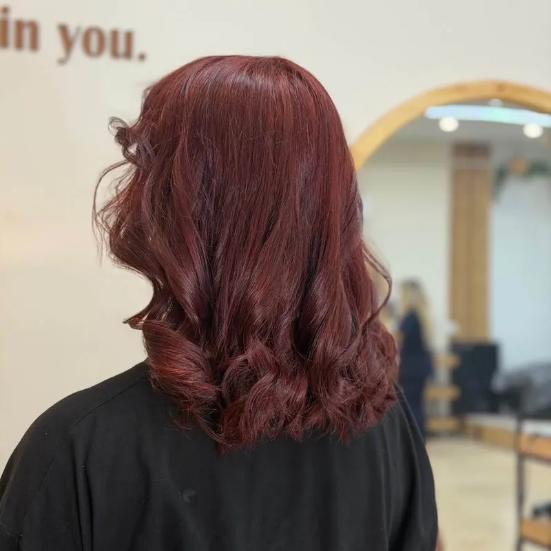 رنگ مو عنابی