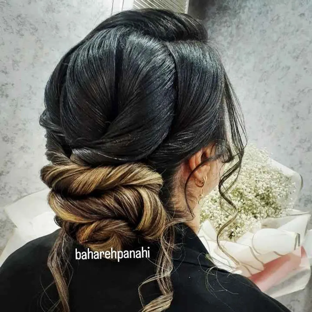 مدل پیچ شنیون اروپایی