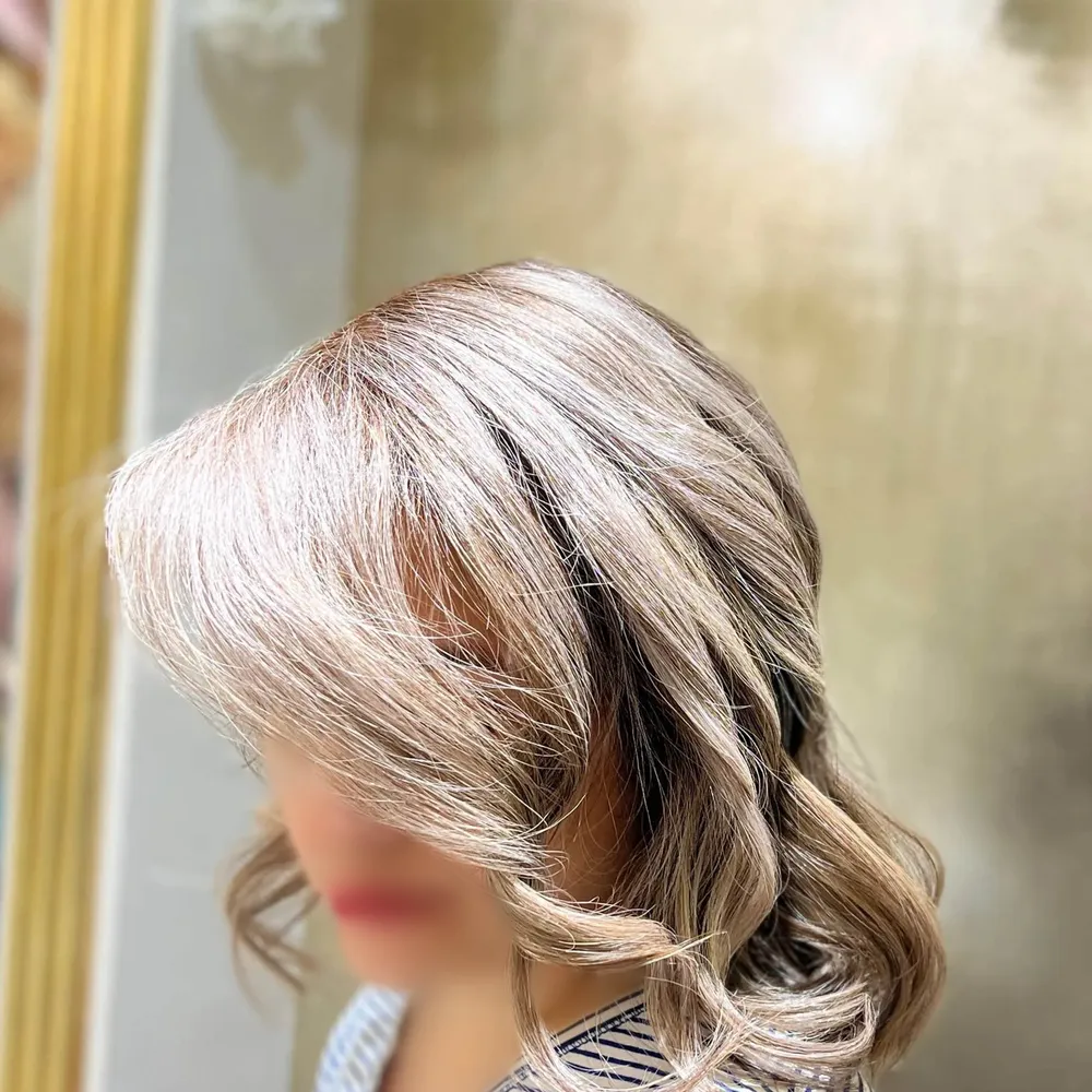 رنگ وکراتین واکستنشن مو