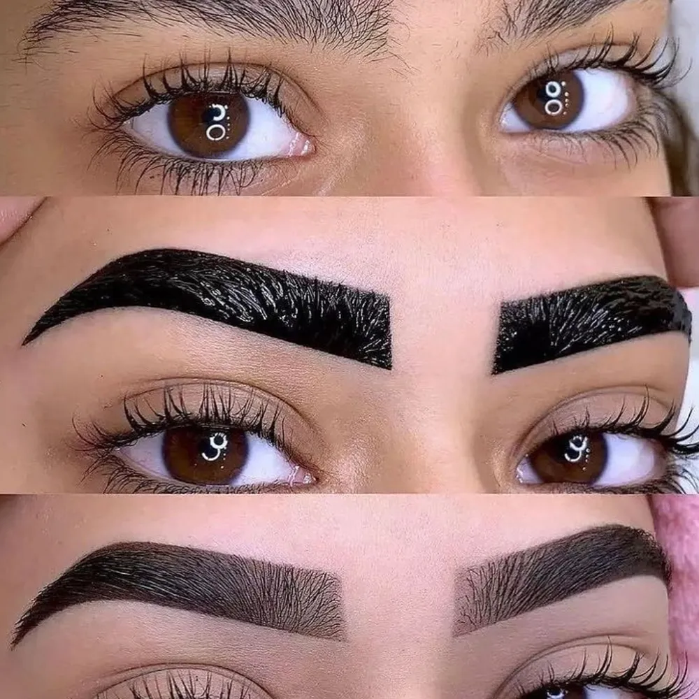 قرینه سازی وطراحی ابرو باحنای ابرو