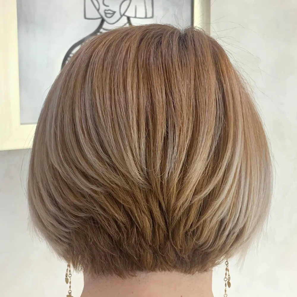 مدل موی باب گرجوئیشن با چتری