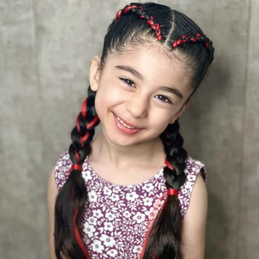 بافت هلندی با مو اضافه