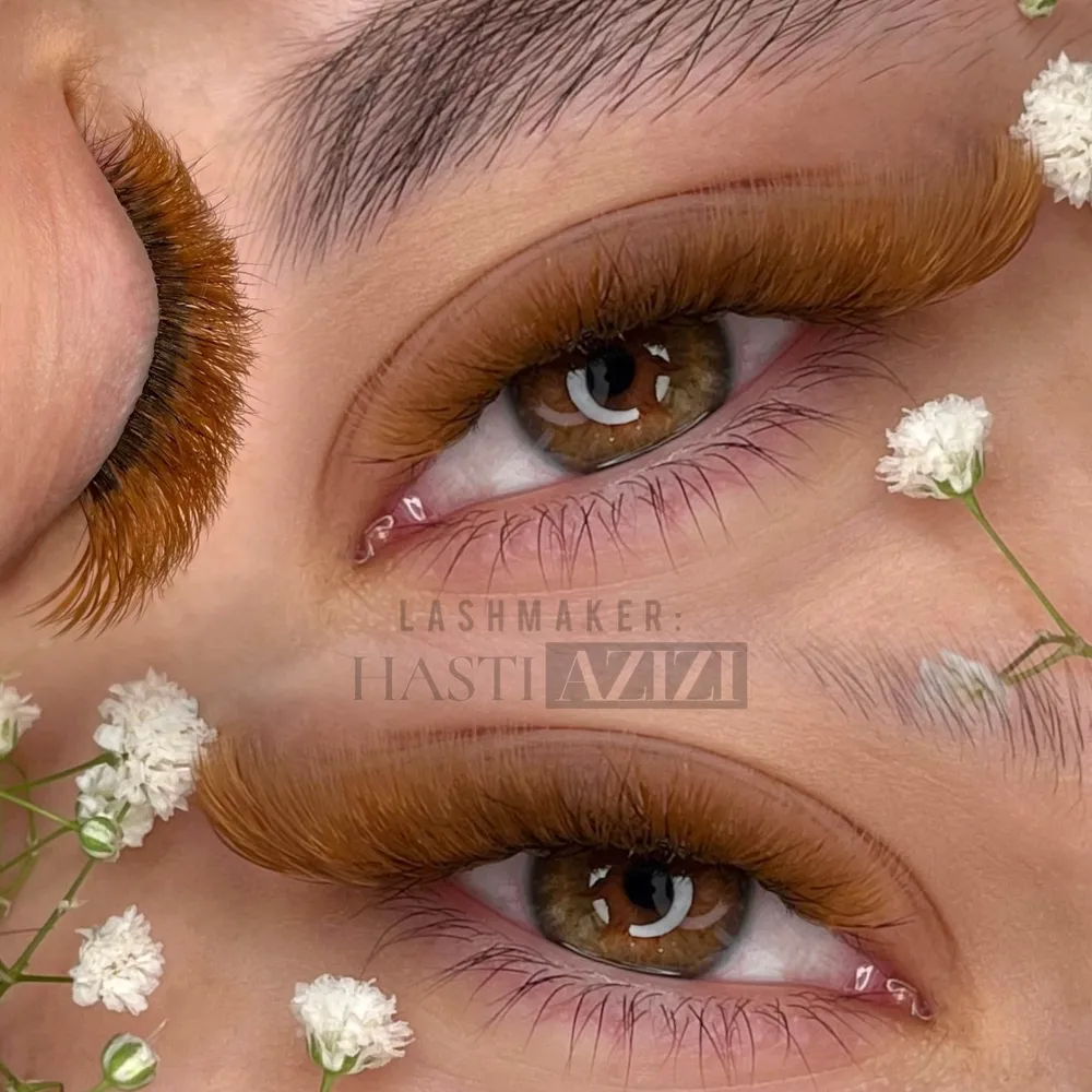 اکستنشن والیوم قهوه‌ای روشن