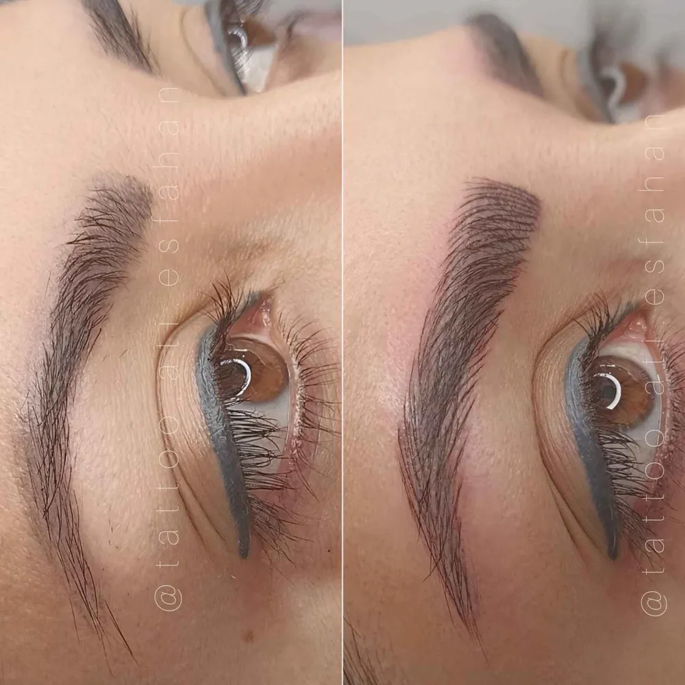 آرایش دائم میکروبلدینگ کاور تتو 