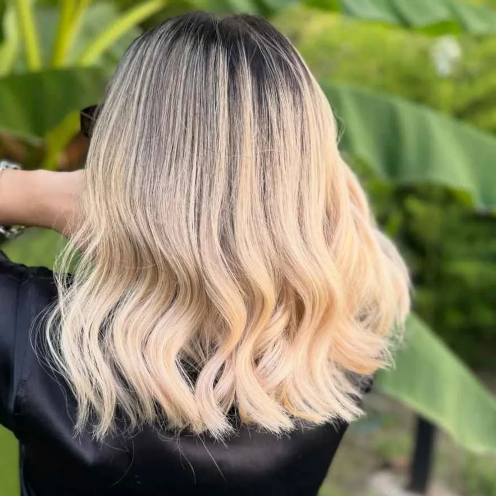 هایلایت آمبره بالیاژ رنگمو موکا 