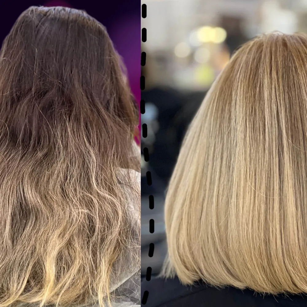 لایت بالیاژ امبره تمام دکلره رنگ مو 