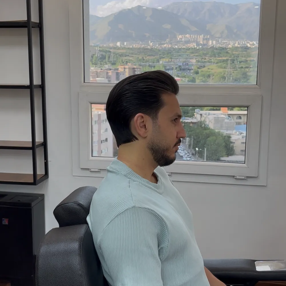 مدل موی پامپادور با فید ریش