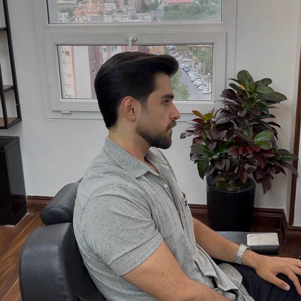 مدل موی کلاسیک با فید ریش